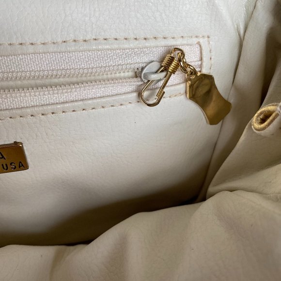 Vintage 80's HALA Gold Metallic Shoulder Bag Purse - Picture 11 of 15